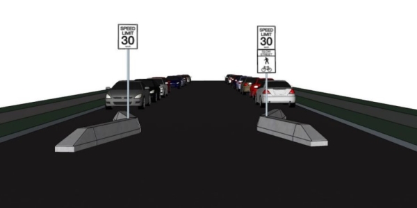 Как вам идея? В Канаде придумали «медленные улицы» и бетонные ограничители, на которых уже повисают автомобили