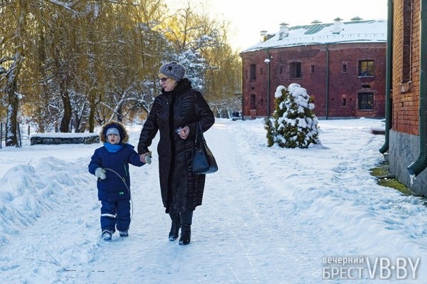 Пейзажи зимней Брестской крепости