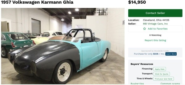 Porsche для домохозяек. Белорус рассказал о 48-летнем Volkswagen Karmann-Ghia