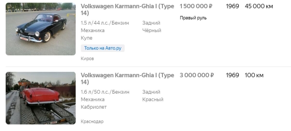 Porsche для домохозяек. Белорус рассказал о 48-летнем Volkswagen Karmann-Ghia