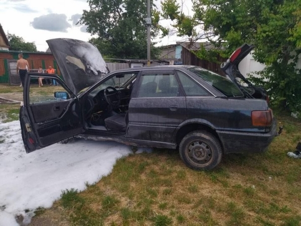 Легковой автомобиль горел в Ивацевичах