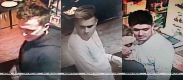 В Бресте милиция ищет трёх посетителей бара на Машерова В Бресте милиция ищет трёх посетителей бара на Машерова
