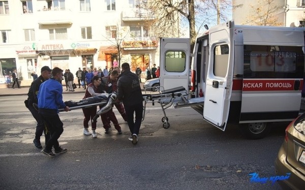 Страшная авария в центре Барановичей. Мотоциклиста увезли в реанимацию