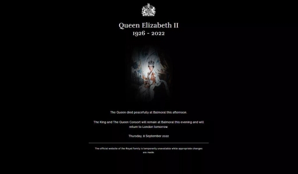 Умерла королева Великобритании Елизавета II