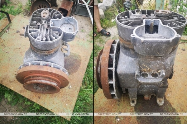 В Пинском районе мужчины похитили со двора чужого дома 362 кг металлолома