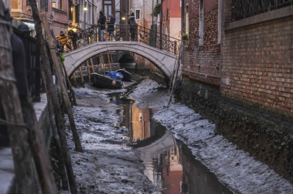 Фотофакт. Венеция вот-вот пересохнет