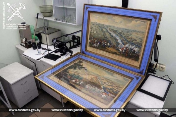 Старинные гравюры пытались ввезти в Беларусь под видом постеров